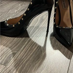 Steve Madden patent stilletos